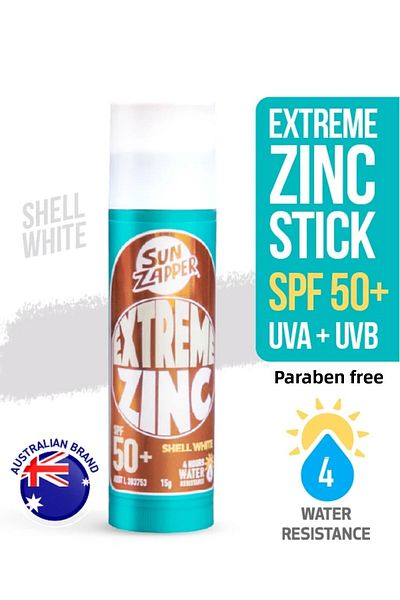 Sun Zapper Extreme Zinc Stick Shell White Spf 50+ 15g