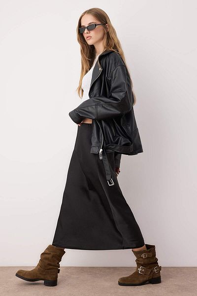 Trendyol Collection Black Skirt Twoaw26Et00003