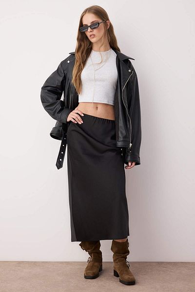 Trendyol Collection Black Skirt Twoaw26Et00003