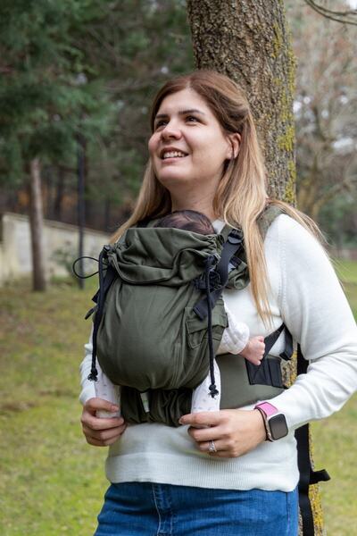 Huggyberry Softy Baby Carrier -olive
