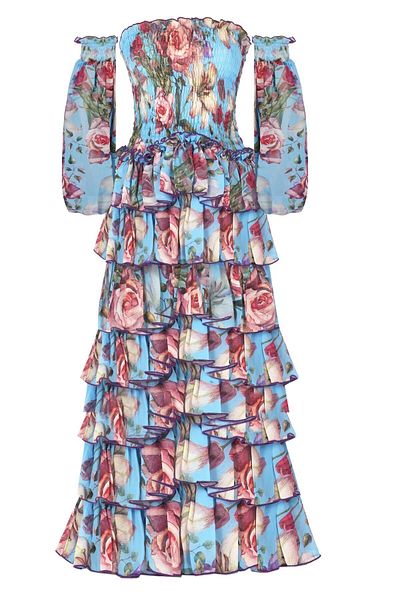 Nur Karaata Rosa Blu Dress