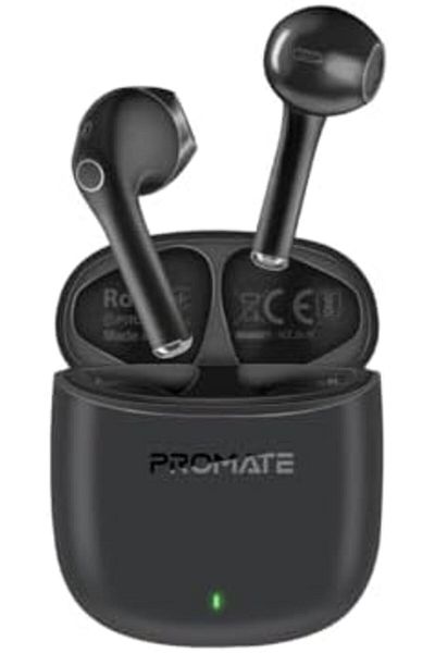 Promate Wireless Earphones, True Wireless Environmental Noise Cancelling Earbuds with IntelliTouch C