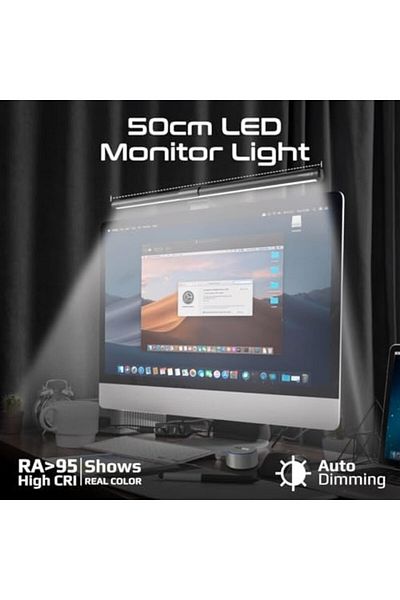 Promate Computer Monitor Light Bar, 50 cm Eye Protection LED Desk Lamp with Wireless Controller, Asy