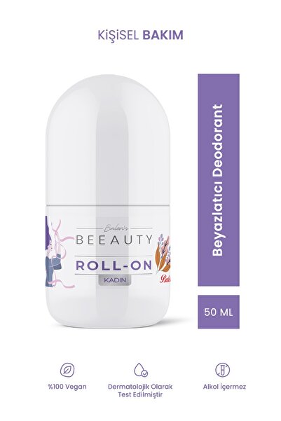 Balen's Beeauty BALEN’S BEEAUTY KADIN BEYAZLATICI DEODORANT ROLL-ON * 50 ML