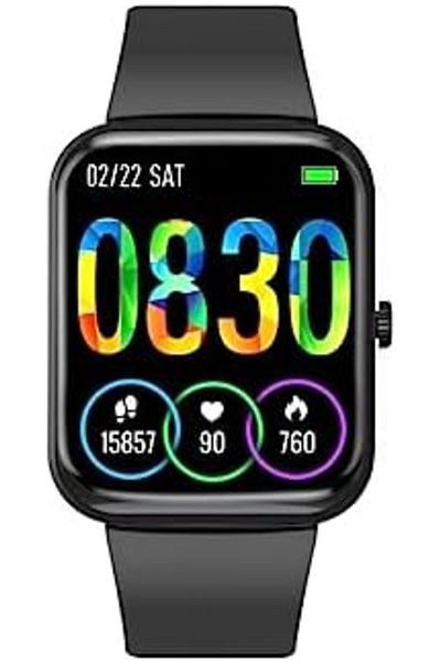 Promate Fitness Smart Watch, 27 Sports Modes Bluetooth Fitness Watch with 1.8” TFT Display, 100 Wa