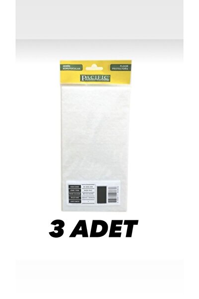 ALION Yapışkanlı Keçe Masa, Sandalye, Mobilya Beyaz Renk 120x240 Mm 3 Adet