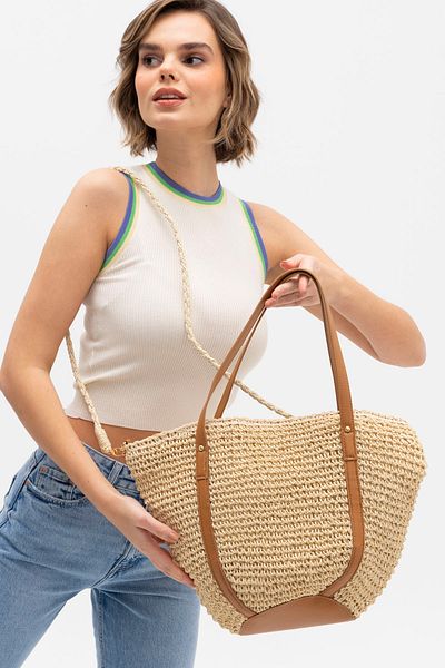 Matthew Cox Women's Straw Bag C.Hsr1174