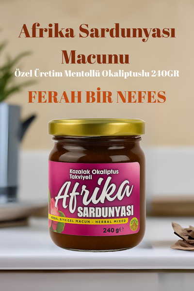 BİZİMHEKİM ŞİFA EVİ Afrika Sardunyası Macunu Özel üretim mentollü Okaliptuslu...