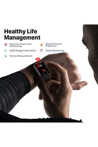 Promate Smart Watch, Bluetooth 5.1 Health and Fitness Tracker with 1.8” IPS Display, 15-20 Day Bat