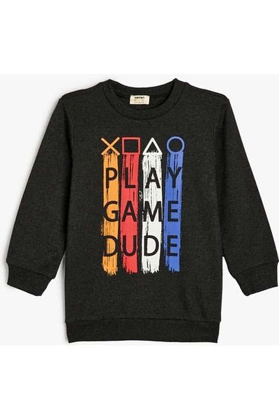 Koton Boy's Anthracite Sweat 5wkb10120tk