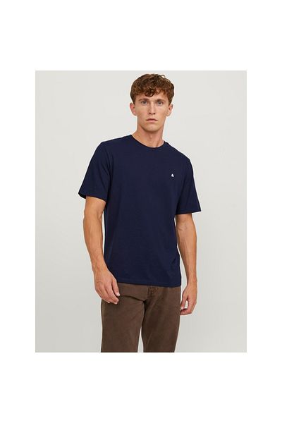 Jack & Jones Marineblaues Rundhals-T-Shirt von Jack&Jones Paulos für Herren