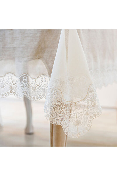 Gül Güler Dantelli Masa Örtüsü Papatya 180*280