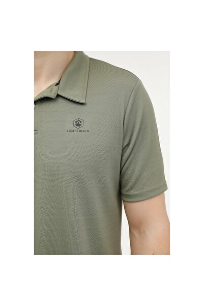 lumberjack Ανδρικό μπλουζάκι Sherman Khaki Classic Polo με πέτο