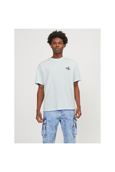 Jack & Jones Мъжка тениска с кръгло деколте Jack&Jones Decal в синьо