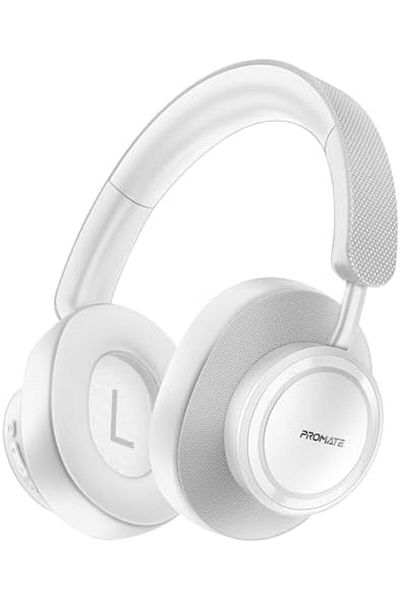 Promate Wireless Stereo Headphones with High Sound, 12 Hours play time with 400mAh Battery, 10m Oper