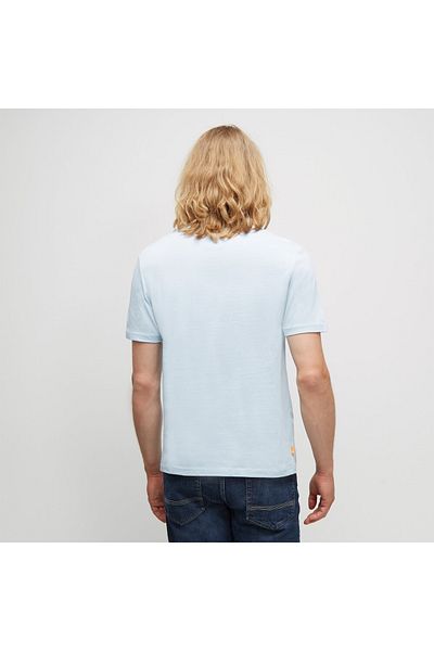 Timberland Tree Logo Graphic Regular Men's Blue Round Neck T-shirt
