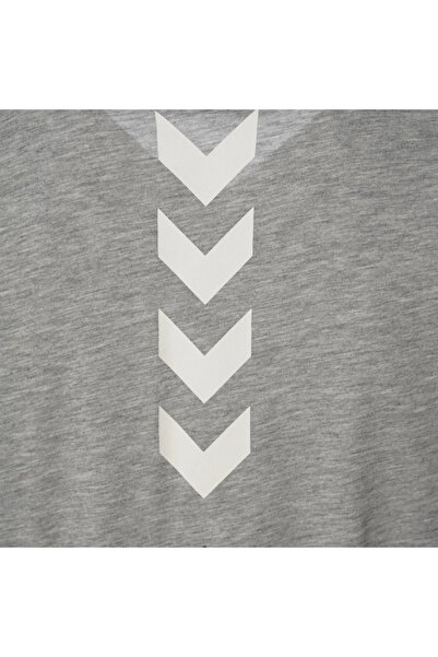 hummel T-Te Callum Cotton Erkek Gri Yuvarlak Yaka Tişört