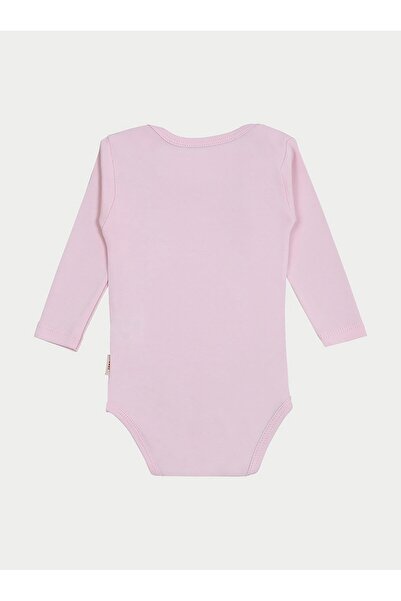 vitmo 5'li Bebek Uzun Kollu %100 Doğal Pamuk Çıtçıtlı Body Zıbın Uzatma Aparatı Hediyeli