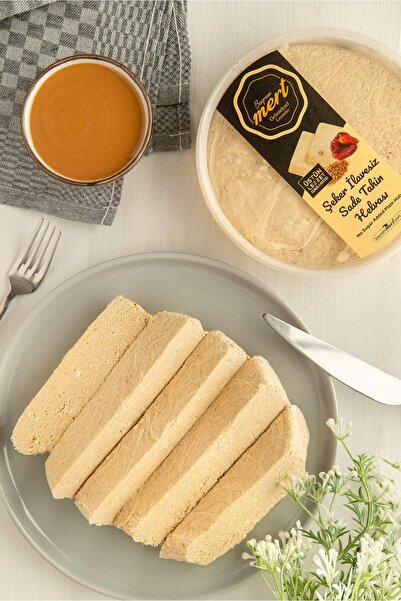 BAYRAM MERT HELVA Şeker İlavesiz Sade Tahin Helvası (450 Gr)