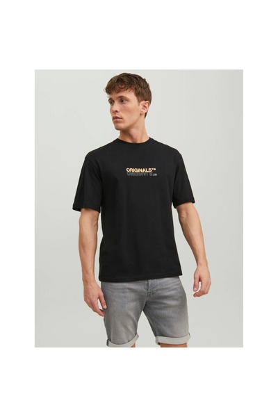 Jack & Jones Ανδρικό μπλουζάκι με στάμπα σε στήθος Originals - Waves