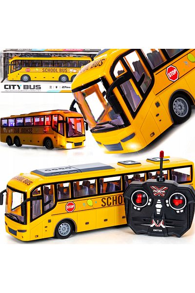 Salamandra SALAMANDRA KIDS® Full-Function Remote Control Plastic Toy School Bus