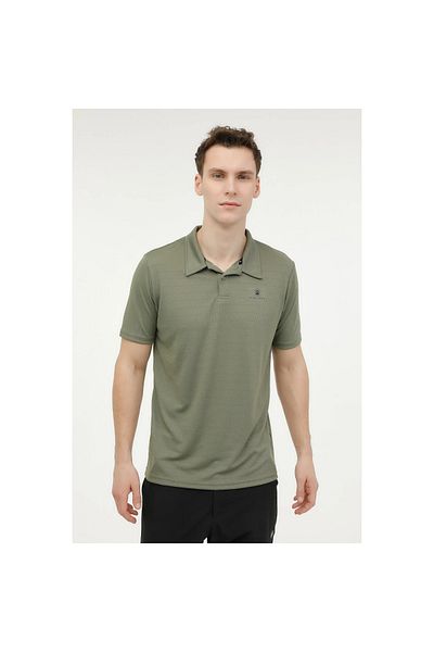 lumberjack Ανδρικό μπλουζάκι Sherman Khaki Classic Polo με πέτο