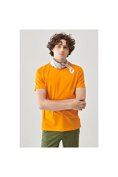 Lee Lightweight Men's Orange Crew Neck T-Shirt