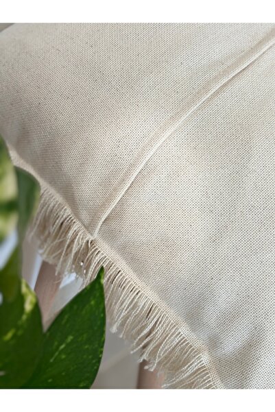 HOUSERİCH 100% Cotton Woven, Special Design, Tassel Detailed Throw Pillow Case