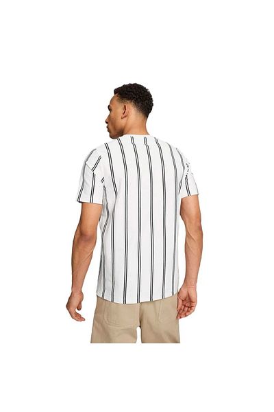 Puma Ανδρικό λευκό μπλουζάκι - Sports Club Aop, Casual Style, 68186202