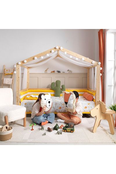SOFT BABY TEKSTİL Safari Katkat Montessori Sleep Set