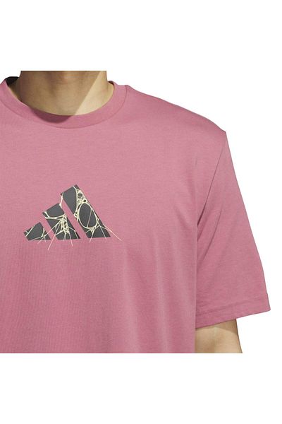 adidas Ανδρικό μπλουζάκι Don Fndn με κόκκινη στρογγυλή λαιμόκοψη