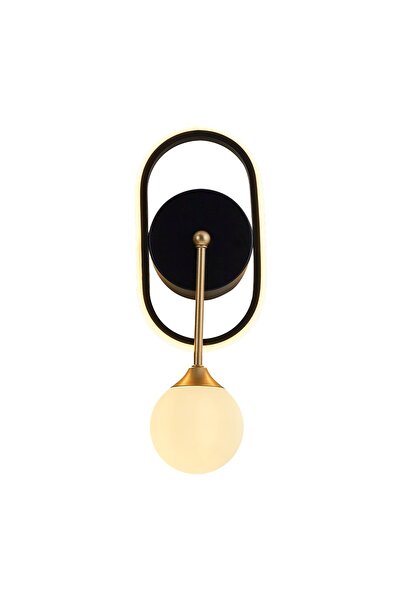 Luna Lighting 2611-2-19 Halo Elips Aplik Siyah