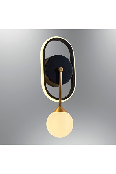 Luna Lighting 2611-2-19 Halo Elips Aplik Siyah
