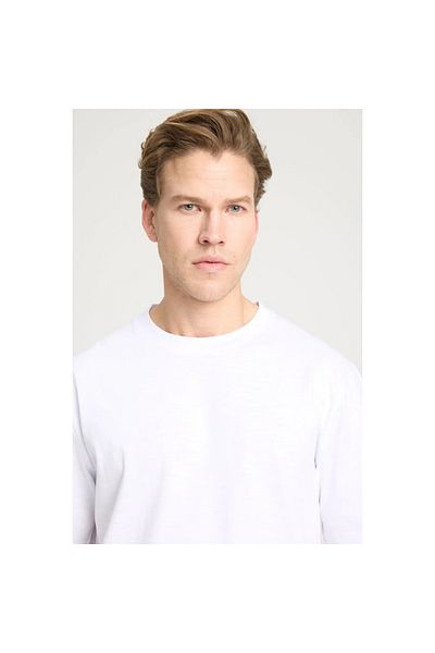 WRANGLER White Regular Fit Crew Neck 100% Cotton T-Shirt