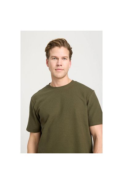 WRANGLER Ανδρικό μπλουζάκι χακί με στρογγυλή λαιμόκοψη