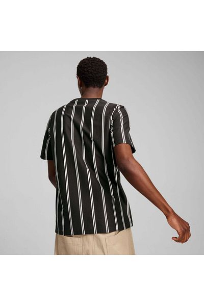 Puma Ανδρικό μαύρο μπλουζάκι Aop - Sports Club
