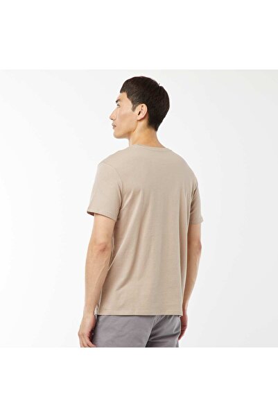 KIABI Plain jersey straight T-shirt BEIGE