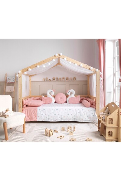 SOFT BABY TEKSTİL Flowers Örgü Montessori Uyku Seti