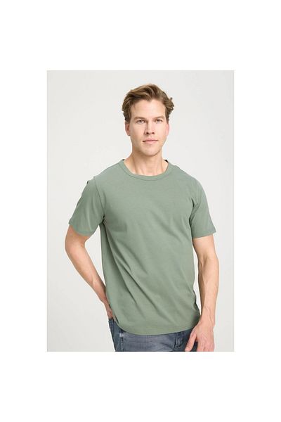 WRANGLER Ανδρικό μπλουζάκι χακί με στρογγυλή λαιμόκοψη