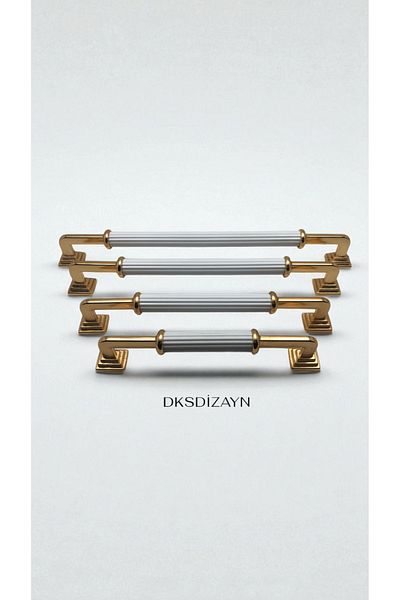 DKSDİZAYN Maya 128 mm Handle Furniture Drawer Kitchen Cabinet Handle 1St Class Metal and Aluminum Ultra Quality Handle