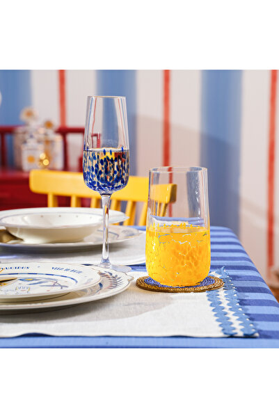 Zsa Zsa Zsu Henan Cam Meşrubat Bardağı 500 Ml Sarı