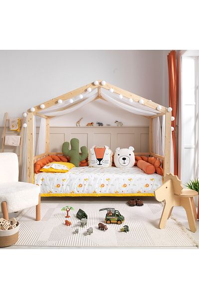 SOFT BABY TEKSTİL Safari Knitted Montessori Sleeping Set