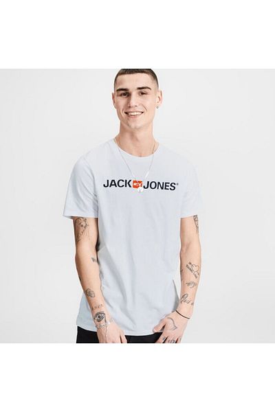 Jack & Jones Ανδρικό μπλουζάκι με λευκό Trisiss Jack Jones Jack&Jones Essentials