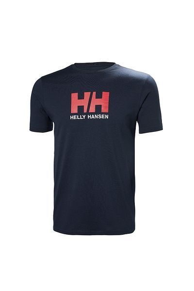 Helly Hansen Ανδρικό μπλουζάκι με λαιμόκοψη με λογότυπο Navy Blue