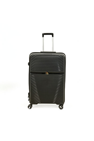 Hoffmanns Büyük PP Boy Valiz - Siyah - 70 cm