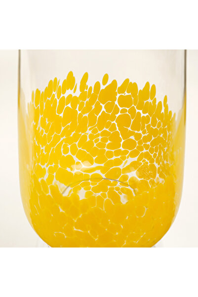 Zsa Zsa Zsu Henan Cam Meşrubat Bardağı 500 Ml Sarı