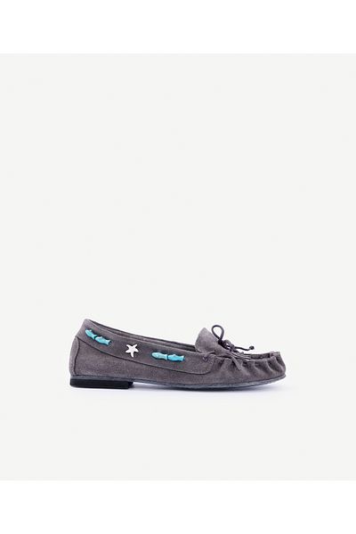 Yargıcı Δερμάτινο Loafer με λεπτομέρεια αξεσουάρ