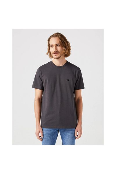 WRANGLER Ανδρικό μπλουζάκι με μαύρη στρογγυλή λαιμόκοψη