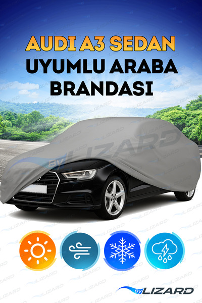 ByLizard Audi A3 Sedan Waterproof Car Tarpaulin Auto Tarpaulin Car Cover Vehi...