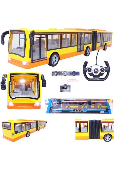 Salamandra Orange/Yellow Remote Control Bus, SALAMANDRA KIDS®